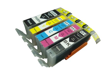 Canon pixma MG5400 inkt cartridges CLI-551 / PGI-550 set 5 stuks Compatible