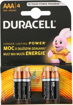 Duracell Plus Power AAA batterijen (4)