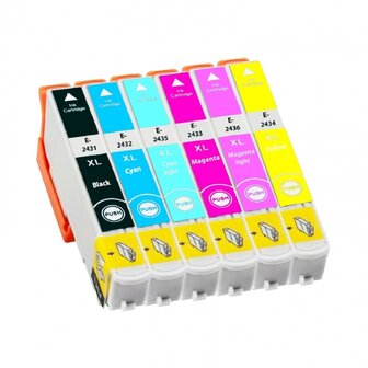 Epson Expression Photo XP-760 cartridges T24 XL Set (T2438) Compatible