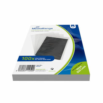 Transparante DVD seal 100 stuks.