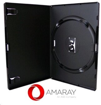 Amaray DVD Box 1 14 mm Zwart 50 Stuks