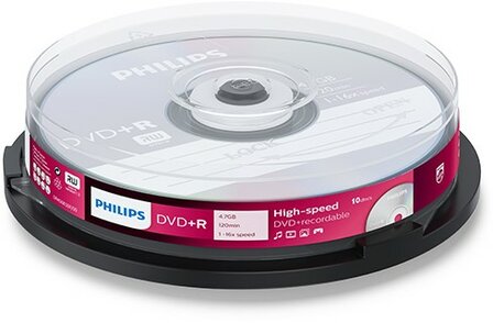 Philips DVD+R 4.7 GB 10 stuks 