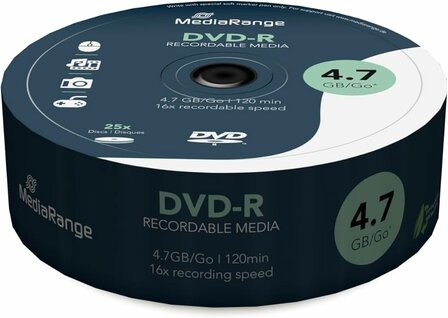 MediaRange DVD-R 4.7 GB 25 stuks 