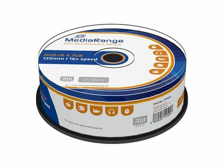 MediaRange DVD+R 4.7 GB 25 stuks 