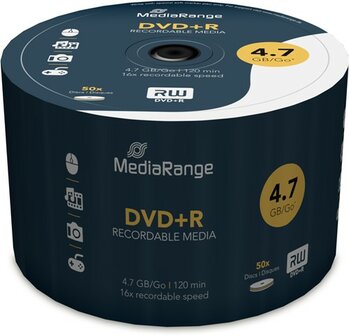 MediaRange DVD+R 4.7 GB 50 stuks 