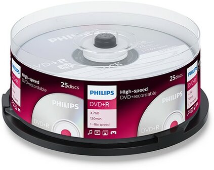 Philips DVD+R 4.7 GB 25 stuks