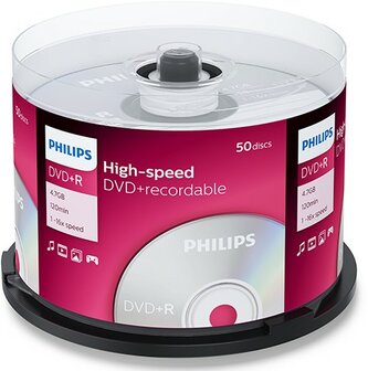 Philips DVD+R 4.7 GB 50 stuks