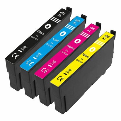 Epson WorkForce Pro WF-7840DTWF compatible inkt cartridges 405XL Set 4 stuks