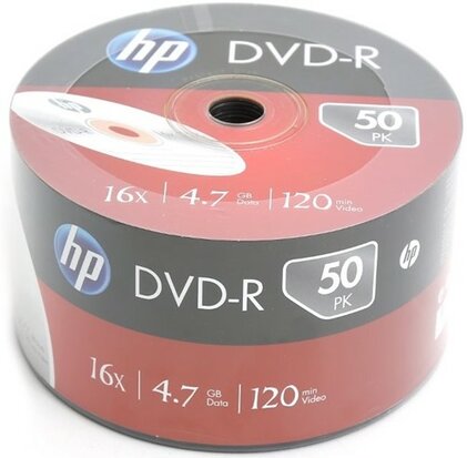 HP DVD-R 4.7 GB 50 Stuks