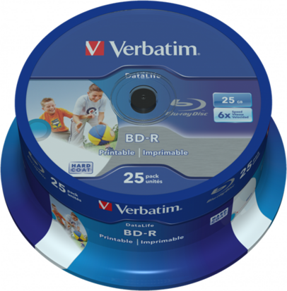 Verbatim BD-R full-printable 25 GB 6x speed in cakebox 25 stuks