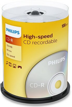 Philips CD-R 700 MB 100 stuks 