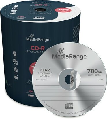 MediaRange CD-R 700 MB 100 stuks