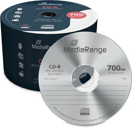 MediaRange CD-R 700 MB 50 stuks 