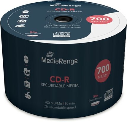 MediaRange CD-R 700 MB 50 stuks 