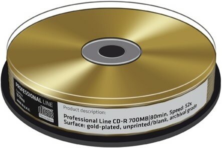 MediaRange CD-R 700 MB Gold 10 stuks