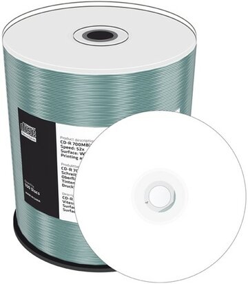 MediaRange CD-R 700 MB Inkjet Printable 100 stuks 