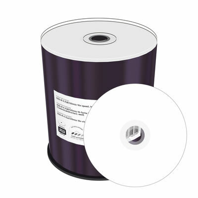 MediaRange DVD+R 4.7 GB Inkjet Printable 100 stuks 