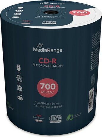 MediaRange CD-R 700 MB 100 stuks