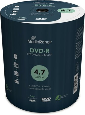 MediaRange DVD-R 4.7 GB 100 stuks