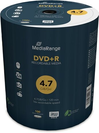 MediaRange DVD+R 4.7 GB 100 stuks